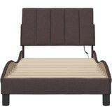  Posteljni okvir brez vzmetnice temno rjav 80x200 cm blago, (5000022810) | Shoptok.si