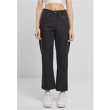UC Ladies Women's Cropped Straight Leg Jeans - Black Cijene
