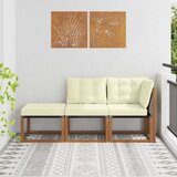  Zunanji modularni kavčni sklopi 3 Kos Naravna in smetana, (5000271861) | Shoptok.si