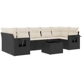  The Living Store Vrtna sedežna garnitura 8-delna z blazinami črn poli ratan - Vrtna Sedežna Garniture, (21452445) | Shoptok.si
