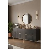 Hanah home komoda Ida 180, 180 cm, antracit / zlatna | Eponuda.com