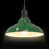 vidaXL Visilica podesiva po visini E27 sjajno zelena Ø 31 cm metal | shoptok.hr