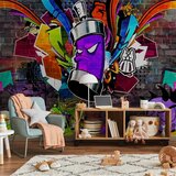  Foto tapeta - Graffiti: Colourful attack 100x70 Premium | shoptok.hr