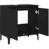  Kupaonski ormarić za sudoper Crni hrast 58 x 33 x 60 cm | Eponuda.com