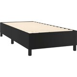 Box spring postelja z vzmetnico LED črn 90x190 cm umetno usnje, (20724887) | Shoptok.si