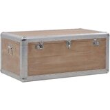  Škatla za shranjevanje trden les jelke 91x52x40 cm rjava | Shoptok.si