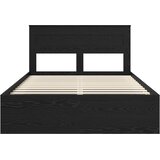  Krevetna konstrukcija Crni hrast 150 x 200 cm Konstruirano drvo | Shoptok.si