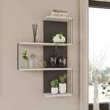 Hanah home Cambel - Anthracite WhiteAnthracite Wall Shelf