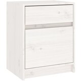 Furnova Nočna omarica bela 40x31x50 cm trdna borovina, (21927458) | Shoptok.si