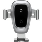 Baseus gravity brezžični qi polnilec in univerzalni nosilec za pametne telefone - silver | Shoptok.si
