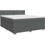  Boxspring krevet s madracem Tamnosiva 140 x 190 cm Tkanina | shoptok.hr