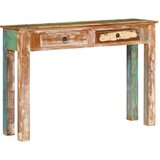  Konzolni stol 110 x 30 x 75 cm od masivnog obnovljenog drva | shoptok.hr