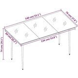  5-dijelni vrtni blagovaonski set s jastucima od poliratana crni | shoptok.hr