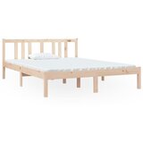 vidaXL Posteljni okvir iz trdnega lesa 140x190 cm, (20684474) Cene
