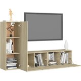  3-dijelni set TV ormarića boja hrasta sonome konstruirano drvo | Eponuda.com
