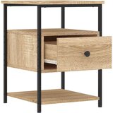 vidaXL Nočna omarica sonoma hrast 40x42x56 cm inženirski les | Shoptok.si