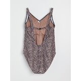 Sinsay Jednodijelni kupaći kostim s leopard printom Plus size | shoptok.hr