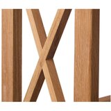 Unique Furniture Regal iz masivnega hrasta v naravni barvi 70x124 cm X-Shelf – | Shoptok.si