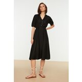 Trendyol Ženska haljina Button Detail crna | ePonuda.com