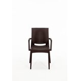 Hanah home baštenski set rattan 80x80 small lux masa takimi brown | ePonuda.com