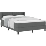 Box Spring Krevet s Madracem Tamno Siva 160x200 cm Tkanina | shoptok.hr