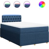  Krevet s oprugama i madracem plavi 120 x 190 cm od tkanine | shoptok.hr