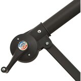  Previsni senčnik z aluminijastim drogom 350 cm črn, (20610894) | Shoptok.si