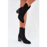 S. BARSKI Ladies Cutout Cowboy Ankle Boots Heeled S.Barski | Shoptok.si