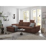 CARRYHOME KOTNA SEDEŽNA GARNITURA, mikrovelur barve bakra | Shoptok.si