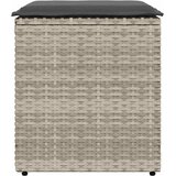  Vrtni stolci s jastucima 2 kom svijetlo sivi 40x40x43 cm | shoptok.hr