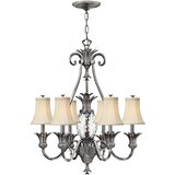 Elstead Lighting Hinkley HK-PLANT7-PL - Luster na lancu PLANTATION 7xE14/40W/230V, srebrne boje Cene