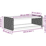  Stolić za kavu Prirodna 110 x 55 x 35 cm | shoptok.hr