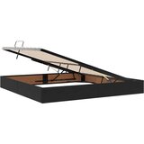  LED krevet za pohranu s madracem Crna 200 x 200 cm Baršun | shoptok.hr
