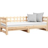  Dnevni ležaj na izvlačenje 2 x (90 x 200) cm masivna borovina | shoptok.hr