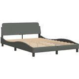 vidaXL Posteljni okvir brez vzmetnice temno siv 120x200 cm blago | Shoptok.si
