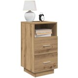 vidaXL Nočne omarice z 2 predaloma 2 kosa artisan hrast 36x36x68 cm | Shoptok.si