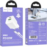 hoco. Punjač kućni sa type C kabelom, PD20W + QC3.0 - N65 Ingenious type C | shoptok.hr