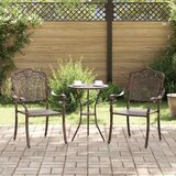  Vrtna stolica 2 pcs Bronzana 55 x 55 x 92,5cm Aluminij | shoptok.hr