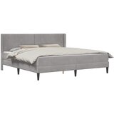  Okvir kreveta s madracem Svjetlosiva 200 x 200 cm Baršun | shoptok.hr
