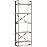Marckeric Crna/natur polica u dekoru hrasta 58x175 cm Dusan - | shoptok.hr