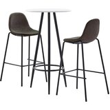 vidaXL Barska garnitura 3-delna blago temno siva | Shoptok.si