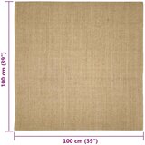 Od prirodnog sisala 100 x 100 cm | shoptok.hr