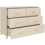  Komoda HAMAR medeno rjava 113x40x80 cm trdna borovina, (20656261) | Shoptok.si