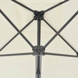Vanjski suncobran s čeličnim stupom 250 x 250 cm boja pijeska | shoptok.hr