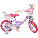 Volare dječji bicikl Unicorn 12″ ljubičaste boje, s dvije ručne kočnice | shoptok.hr