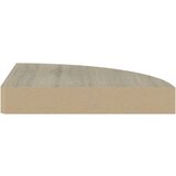 vidaXL Plutajuće kutne police 4 kom boja hrasta 25 x 25 x 3,8 cm MDF | shoptok.hr