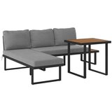 Ambia Garden JEDILNA LOUNGE GARNITURA akacija v celoti masivno jeklo | Shoptok.si