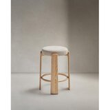 Kave Home Bež/v svetli naravni barvi barsko stol iz masivnega jesena (višina sedeža 75 cm) Granite – | Shoptok.si