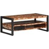  Višebojni stolić za kavu 90x50x36 cm puno drvo obrađeno | Eponuda.com