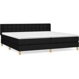 Maison Chic Box spring postelja - Vzmetna postelja z vzmetnico črna 160x200 cm blago SL8345, (21886026) | Shoptok.si